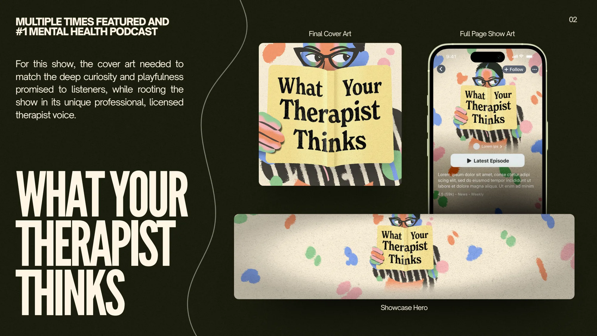 PodVision podcast branding portfolio — slide 2 of 8