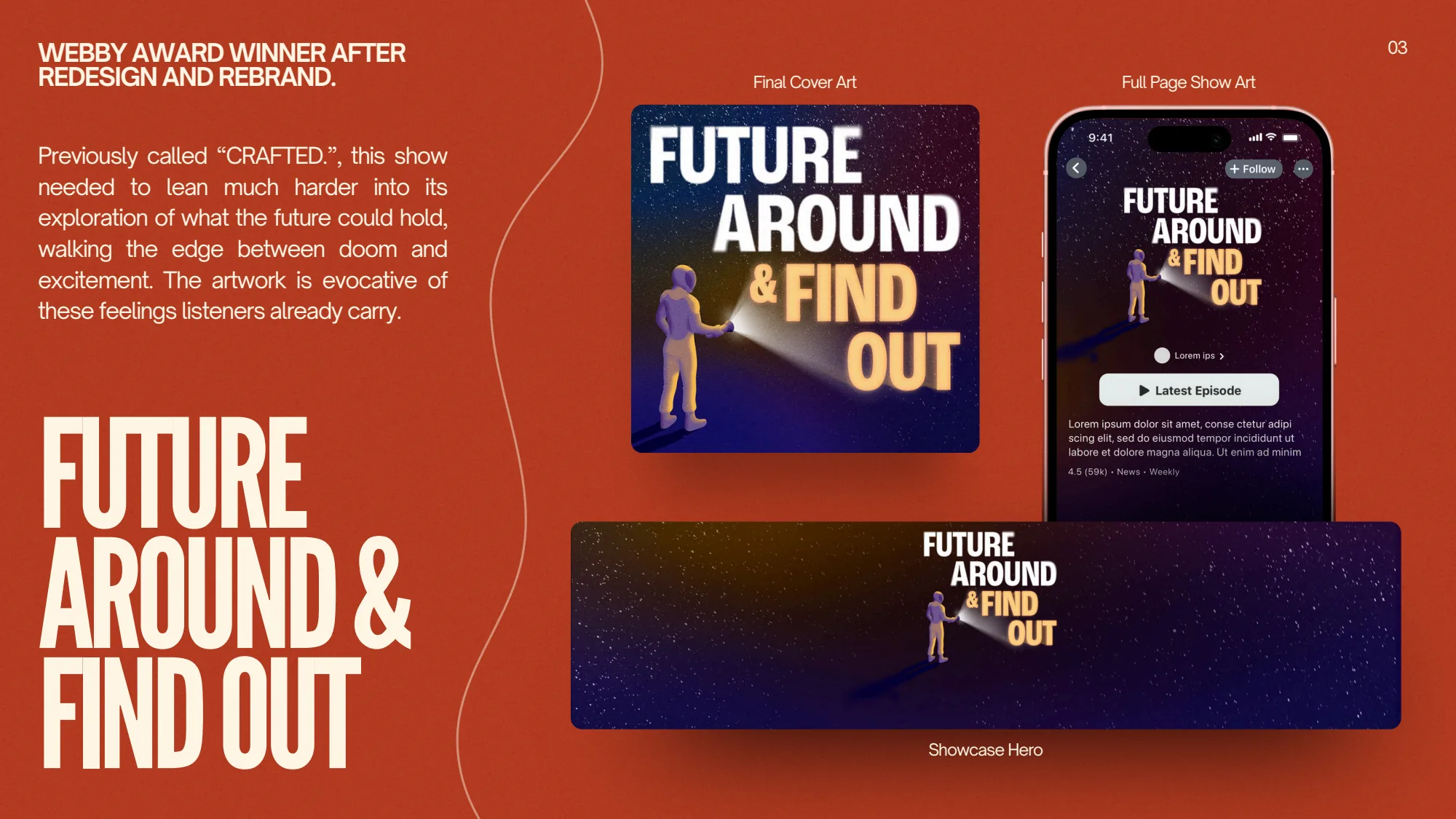 PodVision podcast branding portfolio — slide 3 of 8
