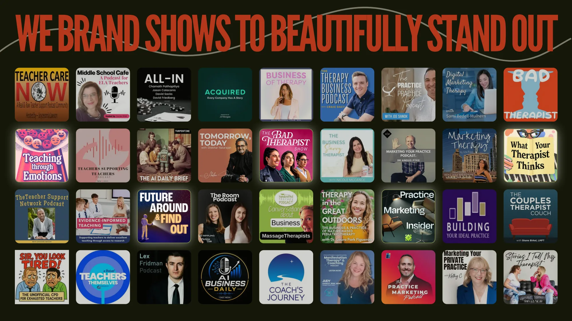 PodVision podcast branding portfolio — slide 7 of 8
